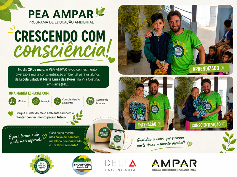 PEA leva Showficina Ambiental com muita aprendizado e diversão aos alunos da Escola Estadual Maria Luiza das Dores