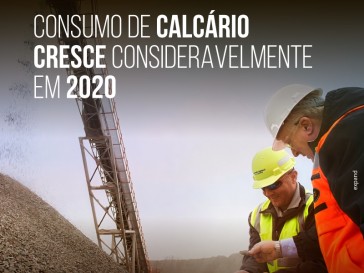 consumo  de calcário cresce