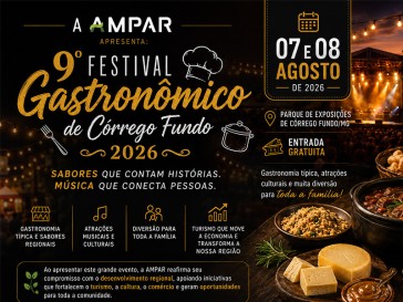 AMPAR apresenta o 9º Festival Gastronômico de Córrego Fundo